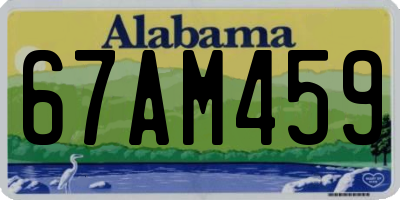 AL license plate 67AM459