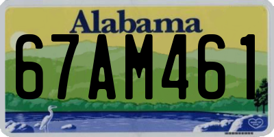 AL license plate 67AM461