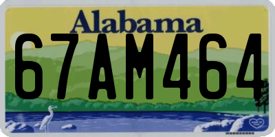 AL license plate 67AM464