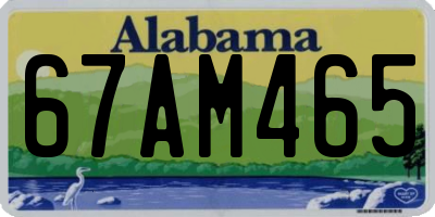 AL license plate 67AM465
