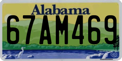 AL license plate 67AM469