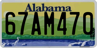 AL license plate 67AM470