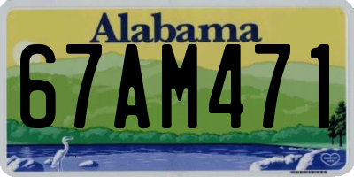 AL license plate 67AM471