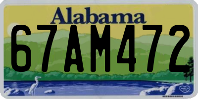 AL license plate 67AM472