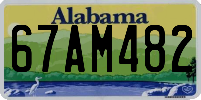 AL license plate 67AM482