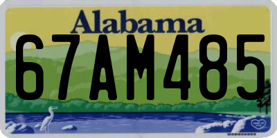 AL license plate 67AM485