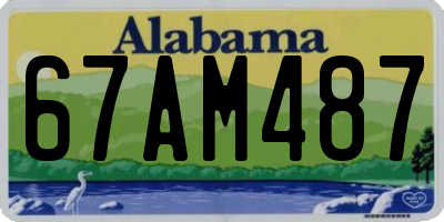 AL license plate 67AM487