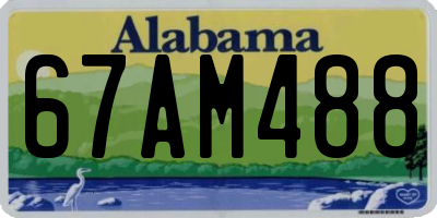 AL license plate 67AM488