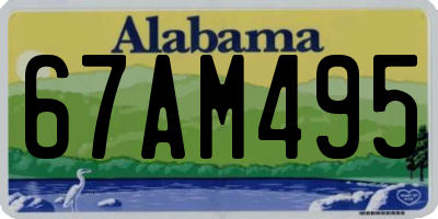 AL license plate 67AM495