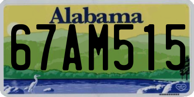 AL license plate 67AM515