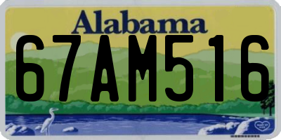 AL license plate 67AM516