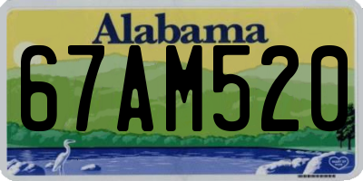 AL license plate 67AM520