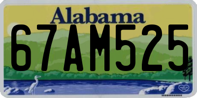 AL license plate 67AM525