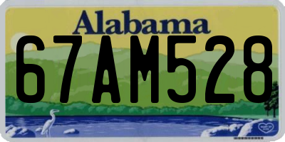 AL license plate 67AM528