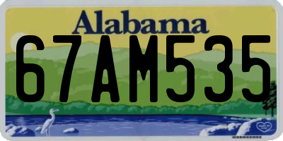AL license plate 67AM535