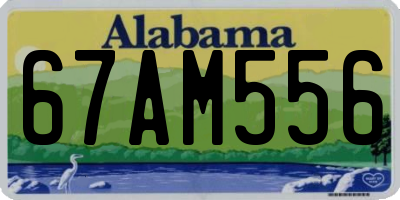 AL license plate 67AM556