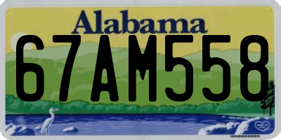 AL license plate 67AM558
