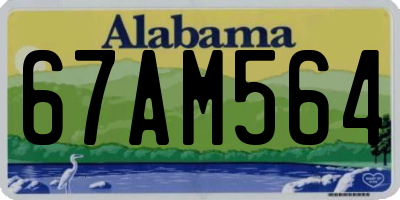 AL license plate 67AM564