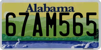 AL license plate 67AM565