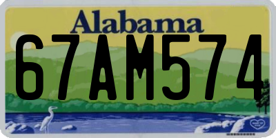 AL license plate 67AM574