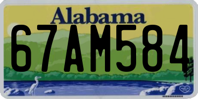 AL license plate 67AM584