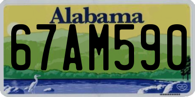 AL license plate 67AM590