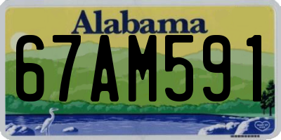 AL license plate 67AM591