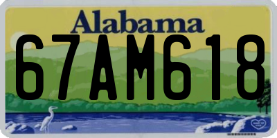 AL license plate 67AM618