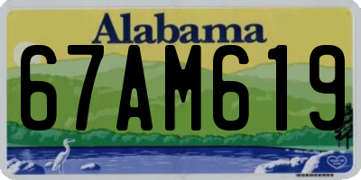 AL license plate 67AM619
