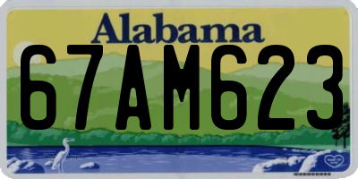 AL license plate 67AM623