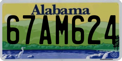AL license plate 67AM624
