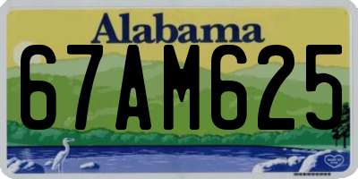 AL license plate 67AM625