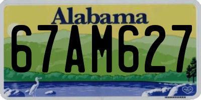AL license plate 67AM627