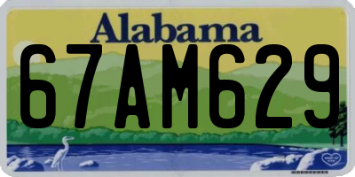 AL license plate 67AM629