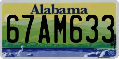 AL license plate 67AM633