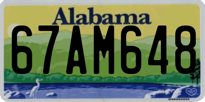 AL license plate 67AM648