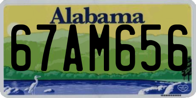 AL license plate 67AM656