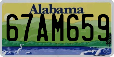 AL license plate 67AM659