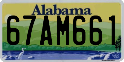 AL license plate 67AM661