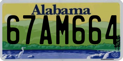 AL license plate 67AM664