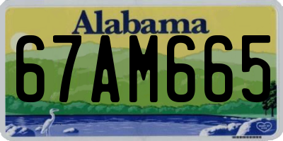 AL license plate 67AM665