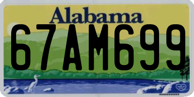 AL license plate 67AM699