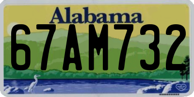 AL license plate 67AM732