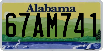 AL license plate 67AM741