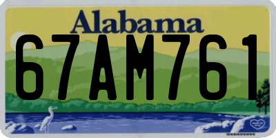 AL license plate 67AM761