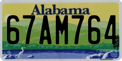 AL license plate 67AM764