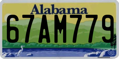 AL license plate 67AM779