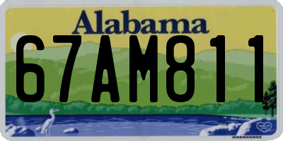 AL license plate 67AM811