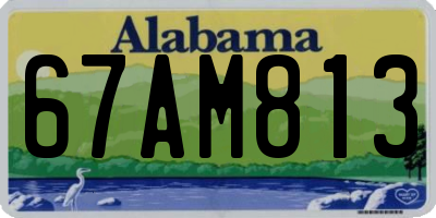 AL license plate 67AM813