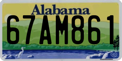 AL license plate 67AM861